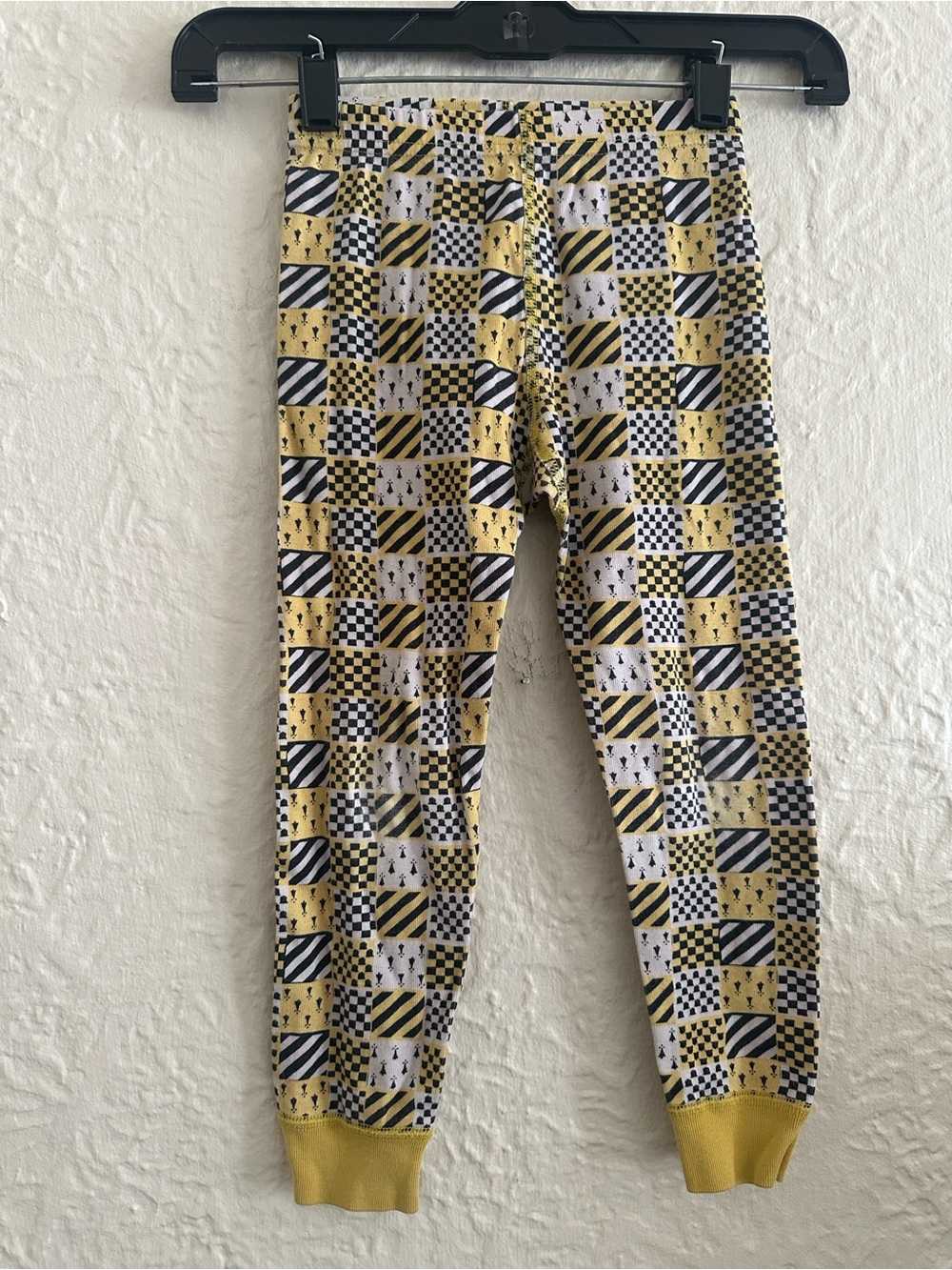 Hanna Andersson Harry Potter Hufflepuff Kids Girls Yellow Black Pajama Pants 10